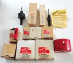 10 Vintage Mib Nos Milwaukee Tool Co Hole Saws 5/8" 3" & 2 Arbors. Fixed Price $89.99.
