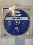 New Kobalt 1615980 10" Glass Tile Wet Diamond Saw Blade 5/8" Arbor. Fixed Price $39.00.