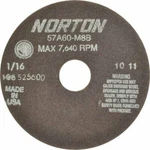 Norton 60 Grit Aluminum Oxide Cutoff Wheel 1/16" Thick, 1-1/4" Arbor, 7,64.... Fixed Price $32.24.