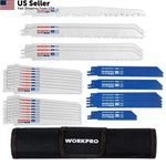 Workpro 32-PIECE Reciprocating Saw Pcs Metal/wood Blade, Assorted. Fixed Price $38.16.