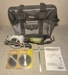 Rockwell RK3441K Compact Circular Saw With Carry Case, 2 New Blades, Manual. Fixed Price $38.43.