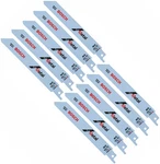 Bosch Pack Of Genuine 6-INCH 24T Metal Recip Saw Blades RM624-10PK. Fixed Price $19.98.