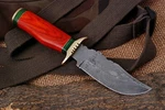 8 Damascus Steel Blade Handmade Craft Kitchen Knife Brass Handle W-sheath Mk 60. Fixed Price $49.00.