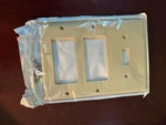 Leviton 80431-I 3-GANG 1-TOGGLE 2-DECORA/GFCI Device Combination Wallplate. Fixed Price $8.49.