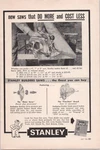 Stanley Builders Saws Circular Ad Vintage Original Print 1956 Power Tool. Fixed Price $7.77.