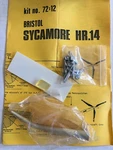 Maintrack Models 72-12 1/72-SCALE Bristol 171 Sycamore HR.14 Helicopter Kit Raf. Fixed Price $79.96.