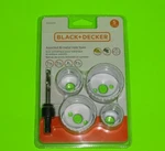 Black+decker 5 Pc Bi-metal Hole Saws 1-1/4", 1-1/2", +2-1/8" Wood, Pvc,. Fixed Price $27.39.