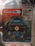 Makita 4 1/2 Inch Thin Kerf Segmented Turbo Rim Diamond Blade For Masonry. Fixed Price $14.95.