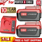 2PACK Volt 8.0AH Battery For Porter Cable PC18BLX Charger. Fixed Price $71.00.