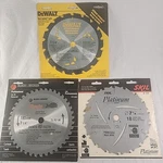 Saw Blades Circular 1/4 Lot Dewalt DW3191-SKIL 95030-BLACK&DECKER 73-757-04. Fixed Price $34.95.