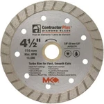 Brand New Mk Diamond 166999 Contractor Plus Turbo Blade - 4 1/2". Fixed Price $19.99.