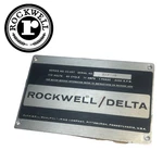 Rockwell/delta 10 Deluxe Radial Arm Saw 33-267 Electrical Cover Badge Tag. Fixed Price $13.64.