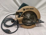 Vintage Black And Decker Corded Circular Saw 7360 TYPE1-11 Amp, Works, Strong.. Fixed Price $50.00.