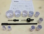 Westward 29VX15 Bi-metal Hole Saw Industrial KIT,13 Pcs.. Fixed Price $54.99.