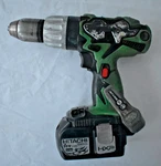 Hitachi DV18DL 18V Hammer Drill Tested With 3.0 Ah Lithium Battery EBM1830. Fixed Price $17.99.
