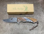 Elk Ridge ER-A540 Stainless Steel Folder Knife Wood Handle Forged New!!. Fixed Price $33.00.