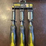 Stanley Thru-tang Series 16-970 Chisel Set, 3-PIECE. Fixed Price $35.00.
