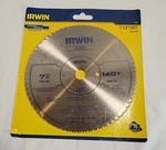Irwin 11840 7-1/4" 140T Steel Circular Saw Blades Wood Cutting. Fixed Price $8.09.