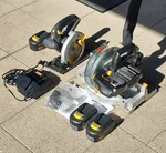 Craftsman Cordless 18V: 8-1/4" Miter 6-1/2" Circ. Saws + Charger &3 Batteries. Fixed Price $475.00.