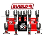 10-PIECE Diablo Carbide Bi-metal Universal Fit Multi-tool Oscillating Blade Set. Fixed Price $48.88.