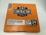 10 Of Cmt Itk Contractor Framing/decking Saw Blades Masterpack, 7-1/4 X 24. Fixed Price $62.99.