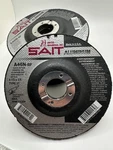 Sait 20018 A46N Aluminum Grinding Wheel (type 27/D) 4"X1/4"X5/8", Open Box Of 10. Fixed Price $65.00.
