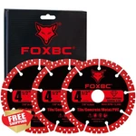Foxbc Diamond Saw Blade 4.5" 3 Pack Angle Grinder Metal Stone Plastic. Fixed Price $44.99.
