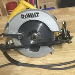 Dewalt DW369 7-1/4 In Circular Saw, Electric Brake, 120V, Corded, Case. Fixed Price $85.00.