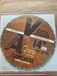 Virginia Abrasives 14" Diamond Blade (#425-06226). Fixed Price $32.50.