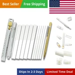 10PCS Soapstone Holder Set Welding Markers Flat With White Stones. Fixed Price $13.50.