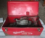 Milwaukee 6227 6-AMP Corded Heavy-duty Bandsaw + Metal Case Tested Working. Fixed Price $200.00.