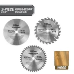 3 Pcs 6-1/2 Circular Saw Blade Set Cutting Building Woodworking Diy Durable. Fixed Price $19.82.