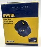 Irwin Bi-metal Hole Saw 1/2" (89MM) Item# 373312BX. Fixed Price $10.00.