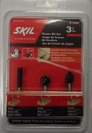 Skil 91004 Router Bit Set 1/4" Straight 1/2 Corebox 90 Groove Carbide Tip 3PC. Fixed Price $6.00.