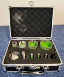 Fachlich 10PC Diamond Wet/dry Drill Bit Kit W/case For Angle Grinder Exc!. Fixed Price $80.00.