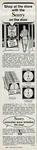 1977 Vintage Print Ad Shop At The Store With Sentry On Door Circular Saws. Fixed Price $9.95.