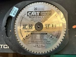 New-cmt 226.060.10 Dry Cut Steel Saw Blade, 10"X60 Teeth Fwf Grind 5/8" Bore. Fixed Price $35.00.