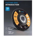Top-level Zirconia Flap Discs 20PC Set 4.5" Angle Grinder. Fixed Price $39.19.