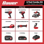 20V Cordless Power Tool Combo Kit 6 Set Drill Saw Impact Battery Charger. Fixed Price $189.99.