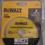 Dewalt Xp DW4729 4" Diamond Saw Blade For Tile And Mosaic Cutting. Fixed Price $14.39.
