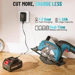 Seesii Cordless Circular Saw Electric Compact Brushless Motor W/ Battery. Fixed Price $79.99.