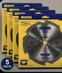 5-PACK Irwin 7-1/4 6T Fiber Cement Circular Saw Blades New. Fixed Price $49.99.