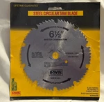 New - Nos Irwin Steel Circular Saw Blade 6.5" Master Combination #11220. Fixed Price $14.99.