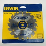 Irwin Cordless Circular Saw Blades 5-3/8" X 18T 14015. Fixed Price $8.90.