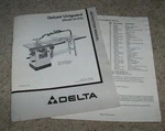 Delta Rockwell 10" Unisaw Deluxe Uniguard Blade 34-976 Instruction Manual. Fixed Price $11.99.