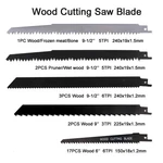 35PCS Wood Reciprocating Saw Blade Set, Metal, Black. Fixed Price $44.55.