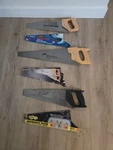 Lot Of 2 Stanley 1 Disston Hand Saws With Blade Covers. Vintage Tool. Fixed Price $29.00.
