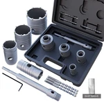Gstk Concrete Hole Saw Set 30MM 40MM 50MM 65MM With Sds 10PCS, Black. Fixed Price $53.14.