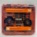New Ridgid AC24J14 14-PIECE Oscillating Multi-tool Blade Accessory Kit. Fixed Price $44.99.
