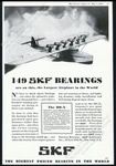 1930 Dornier Do-x Plane Photo Skf Bearings Vintage Print Ad. Fixed Price $9.99.